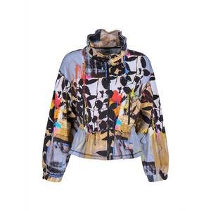 NEW DOLCEZZA double oo zip front jacket in multi
